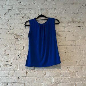 Calvin Klein Blue Sleeveless Blouse | Size Small